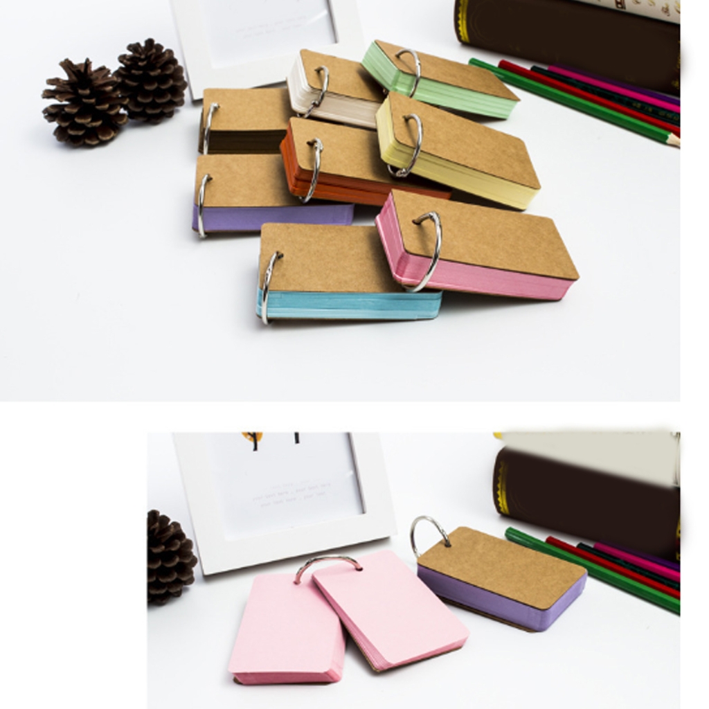 Set of 6/8 Crafting Paper Cards Mini Notepads for Organization Card (50 Cards)
