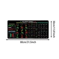 thumbnail image 2 of HLONK Stock Market Mouse Pad Chart Pattern Mouse Pad for Stock Market Market Day Trader‘s Desk  for Trader or Investor Chart Patterns Mouse Pad for Stock Market  (900 * 400 * 2mm), 2 of 4