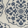 thumbnail image 4 of SAFAVIEH Cottage Keaton Geometric Floral Indoor/Outdoor Area Rug Light Grey/Royal Blue, 5'3" x 7'7", 4 of 5
