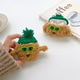 thumbnail image 5 of Yatchen Plush Case for AirPods Pro,Kawaii Cute 3D Cartoon Fur Teddy Dog with Green Hat Sunglasses Funny Furry Airpods Pro Cover with Keychain Protector Women Girls for AirPods Pro, 5 of 14