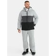 thumbnail image 2 of Tec-One Men’s Colorblock Ski Snowboard Hooded Jacket, Heavyweight, Sizes S-2XL, 2 of 5