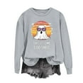 thumbnail image 2 of Taqqpue Women's Halloween Sweatshirt Loose Soft Casual Halloween Printed Crew Neck Long Sleeve Blouse Shirt Fall Winter Plus Size Pullover Tops for Women, 2 of 4