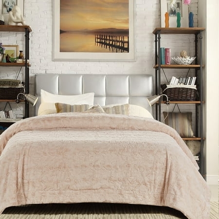 Chanasya Faux Fur Bed Blanket  Super Soft Fuzzy Light Weight Luxurious Cozy Warm Fluffy Plush hypoallergenic Throw Blanket for Bed Couch Chair Fall Winter Spring Living Room ( King )- Ivory