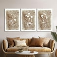 thumbnail image 2 of Botanical Wall Art Set of 3 – Rustic Wildflower Prints on Canvas, Minimalist Farmhouse Wall Decor for Living Room, Bedroom, Bathroom, Vintage Floral Artwork, 2 of 7