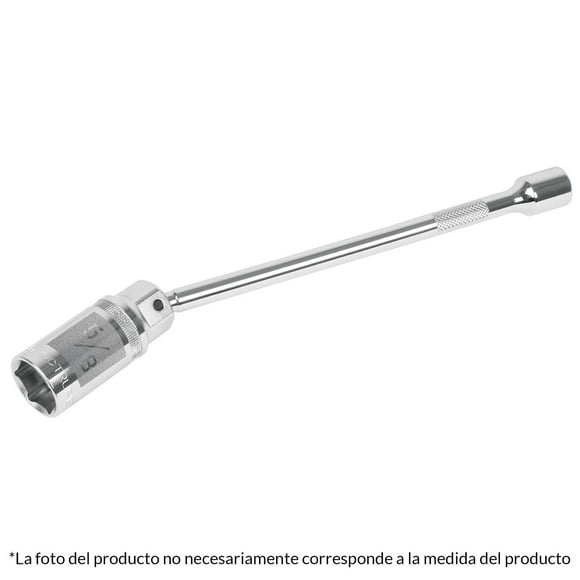 Dado Bujias Truper 13/16 Articulado Extension 6 Cuadro 3/8