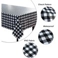 thumbnail image 2 of White Table Cloth Waterproof Oil Proof PVC Table Cover, Heavy Duty Easy Clean Wipeable Tablecloth for Outdoor Picnic/Kitchen Dining/Cafe Restaurant, 2 of 7