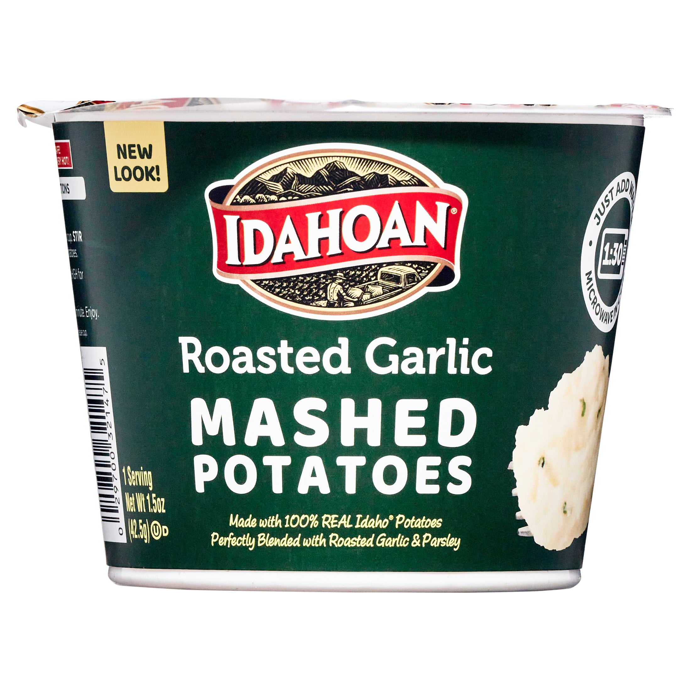 (5 pack) Idahoan Roasted Garlic Mashed Potatoes Cup, 1.5 oz