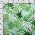 thumbnail image 3 of oneOone Viscose Chiffon Green Fabric Leaves Sewing Craft Projects Fabric Prints By Yard 42 Inch Wide, 3 of 4