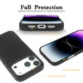 thumbnail image 3 of Genuine Leather Case for iPhone 17 Air (6.5 inch), Vintage Pull-up Leather Case with Soft Fiber Lining, Lip Screen Protection, Fit for MagSafe Black, 3 of 6