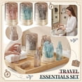 thumbnail image 2 of Travel Toiletries Refillable Bottles Set with Storage Case Blue Leak Proof Empty Lotion Bottles for Business Trips Vacations Home and Outdoor Use One Storage Case Four Pack, 2 of 7