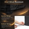 thumbnail image 4 of Heavy Duty 210D Waterproof Large Grill Cover, Outdoor Ceramic Smoker Cover with Vents & Handles, 4 of 7