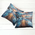thumbnail image 3 of Ambesonne Life is Better at the Lake Throw Pillow Cover Pack of 2, Sunset, 2 Pcs-26"x16", Orange Azure Blue, 3 of 5