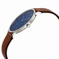 thumbnail image 2 of Skagen Men's 38mm Brown Leather Band Steel Case Quartz Blue Dial Analog Watch SKW6446, 2 of 3
