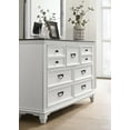 thumbnail image 2 of Roundhill Clelane Weathered White and Gray Finished 6-Piece Bedroom Set, Shiplap Panel King, 2 of 17