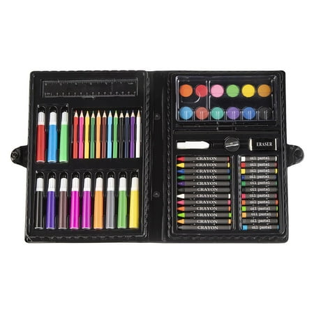 Darice Art Set in Portable Plastic Case, 68 Pieces