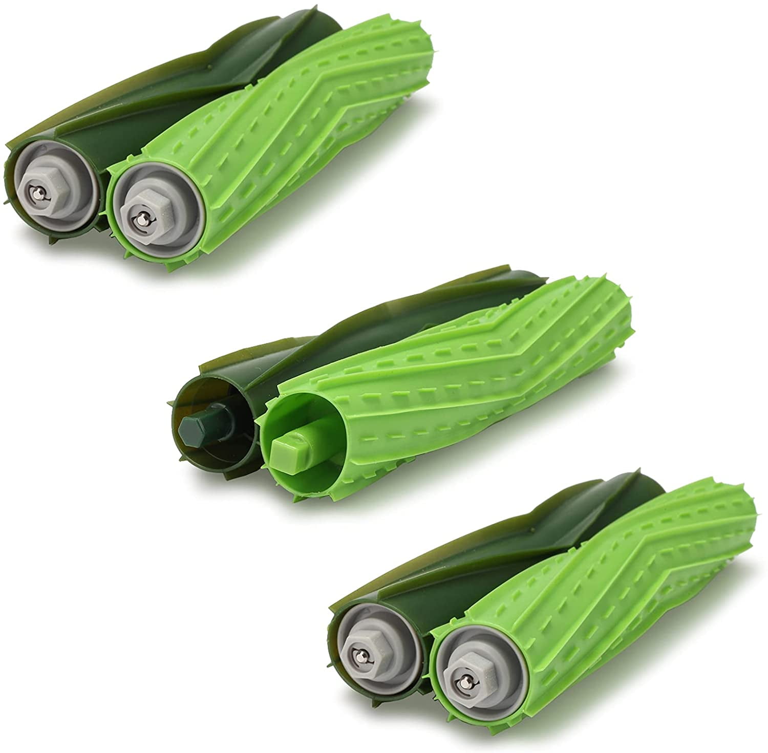 2PCS Green Roller Brushes Main Brushes For iRobot Roomba i7 E5 E6 Vacuum Cleaner 