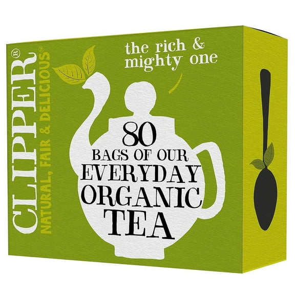 Clipper Organic Tea - 80 Unbleached Bags (Pack of 2)