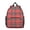 Red and Black, variant on Purple and Black Checkered Pattern Backpack for School, Cute School Bag with Adjustable Shoulder Straps and Padded Back, 13.8"x11.4"x6"