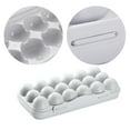 thumbnail image 3 of 18 Grid Egg Storage Box PET Material Anti Collision for Refrigerator Kitchen, 3 of 6