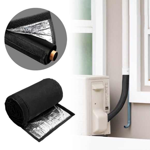 3 Layer Flexible HVAC Copper Pipe Insulation Cover for Outdoor Mini Split Systems Protective Cover Durable Cloth Insulation Sleeve for Exterior Piping
