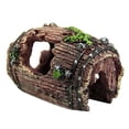 thumbnail image 1 of Log Resin Hollow Tree Trunk Ornament, Aquarium Decoration, Resin Hideout for Turtles, Fish & Aquatic Pets, 1 of 3