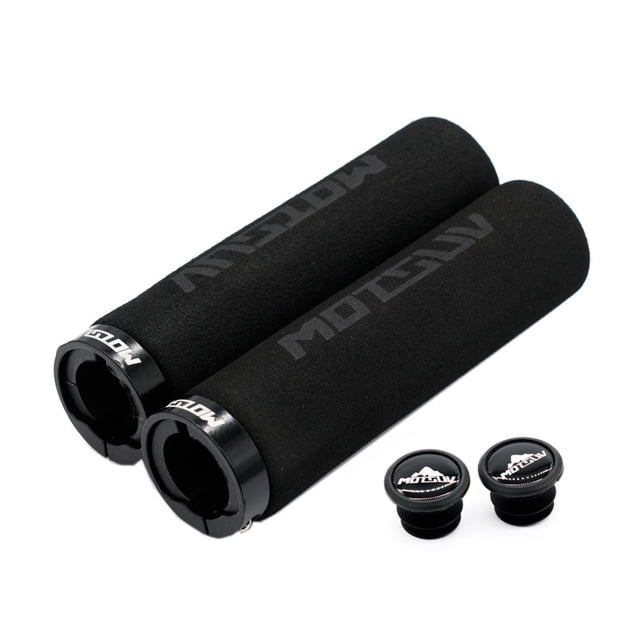 Cubiertas de manillar Agarre Antideslizante Esponja Mango Barras Montar Pieza de repuesto extraíble Ligero Bicicleta Empuñaduras blandas Negro 2 piezas kenally OD010835-01