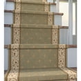 thumbnail image 5 of Well Woven Custom Size Hallway Stair Runner Apollo Fleur De Lis Light Green (31" x 18' Runner) Rug, 5 of 6