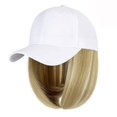 thumbnail image 1 of Gorra de béisbol con pelo lacio bob CHAO 14 pulgadas ajustable, 1 of 5