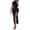 A-Black268, variant on XIAOCHA Womens Solid Dress Fitted Stand Collar Sleeveless Ruched Waist Side Slit Maxi Dress Stretchy Sexy Club Dresses