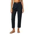 thumbnail image 4 of MLCDZ Women's Summer Elastic High Waisted Plus Size Capri Pants for Women Lightweight Baggy Casual Ankle Length Capris Multiple Pockets Work Office Slacks, 4 of 5