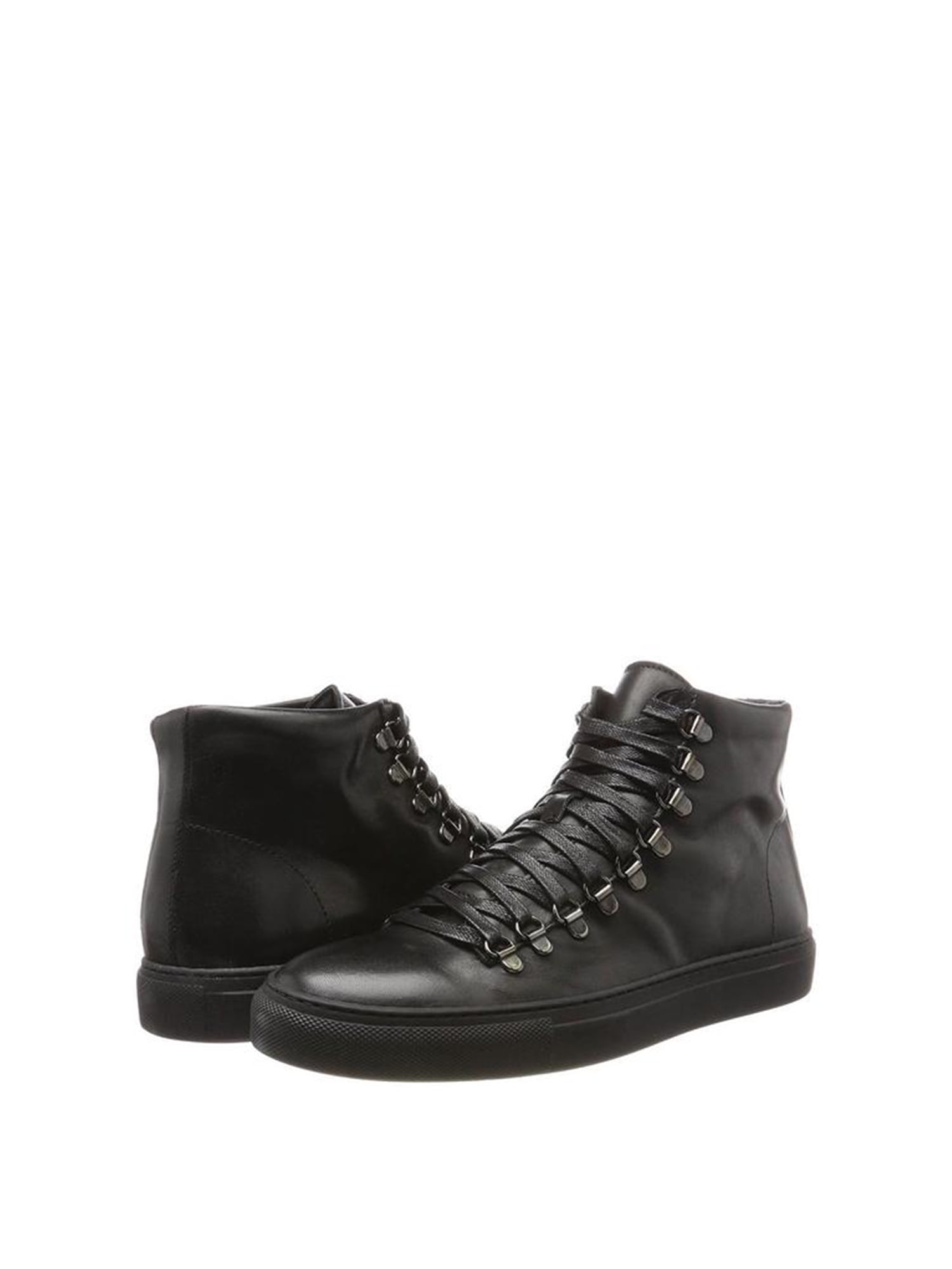 Mens Shoes Kenneth Cole Design 10775 Hi Top Sneakers KMF7LE071 Black *New* 