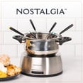 thumbnail image 5 of Juego de fondue eléctrica Nostalgia de 6 tazas para queso y chocolate - 6 tenedores con código de colores, control de temperatura - Aparatos y electrodomésticos de cocina de acero inoxidable para entr, 5 of 5