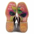 thumbnail image 2 of Women's Tin Haul Pinktalicious Boots Cactus Shades Sole Handcrafted Brown, 2 of 3