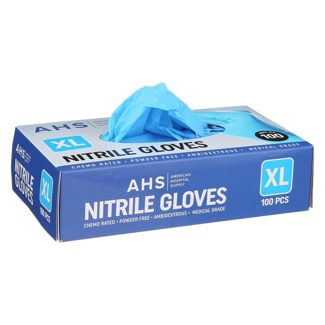 American Hospital Supply Medical-Grade Powder-Free Nitrile Gloves Large Case of 1000