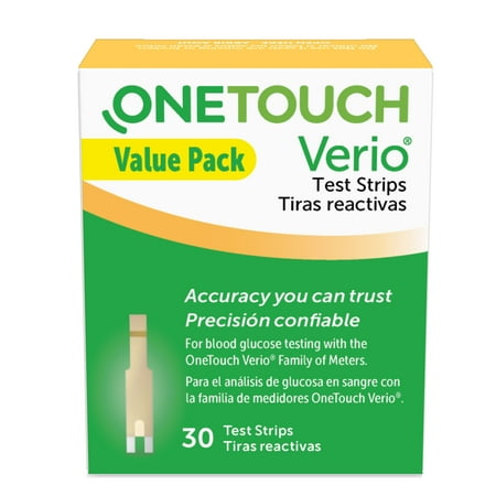 (Exp :02/29/2024)OneTouch Verio Diabetes Test Strips Value Pack - 30 Count