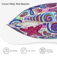 thumbnail image 5 of Kll Cute Nautical Decorative Throw Pillow Covers Velvet Soft For Couch Sofa Bedroom Living Room Outdoor -20"X20", 5 of 8