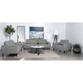 thumbnail image 4 of Pemberly Row Upholstered Fabric Loveseat in Track Arms in Gray, 4 of 11