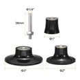 thumbnail image 2 of Uxcell 5-Pack 1" 2 "3" Disc Pad Holder Quick Change Discs 1/4" Shank Holder Mandrel for Die Grinder Sanding Discs, Black, 2 of 7