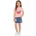 thumbnail image 2 of Shadoumai Girls 2 Piece Skirt Sets 6-14 Years Short Sleeve Y2K Tops and Skort with Built in Shorts Clothing Sets Summer Outfits, 2 of 4