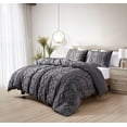 thumbnail image 3 of Bibb Home 2000 Count Tufted Duvet Cover (3-Piece), 3 of 5