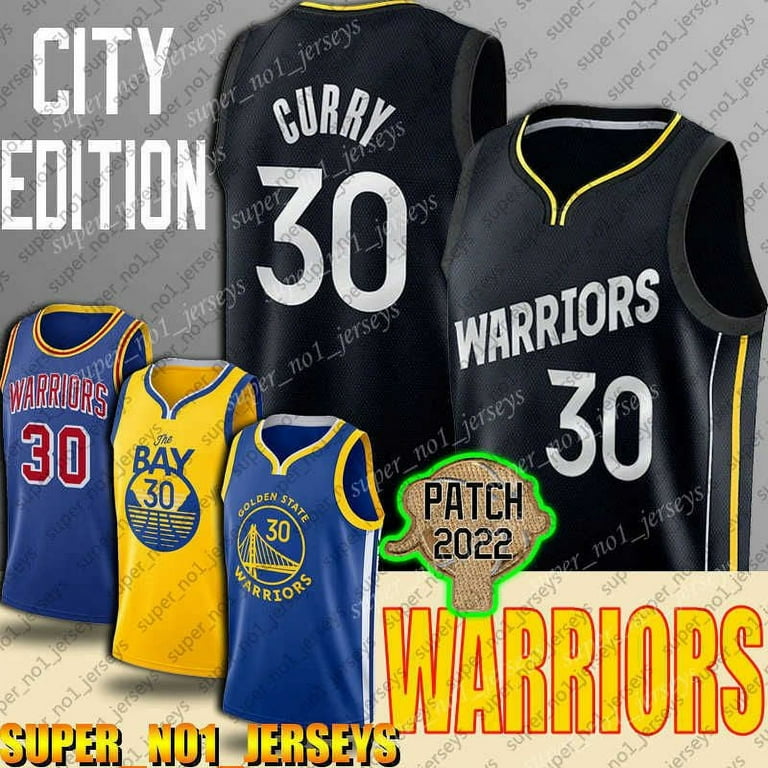 NBA_ Stephen 30 Curry Jersey Blue 33 Wiseman Basketball Jerseys