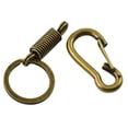 thumbnail image 4 of GARENDE 6xKeychain Carabiner Buckles Spring Snap Hooks Swivel Key Holder Clip Gold, 4 of 7