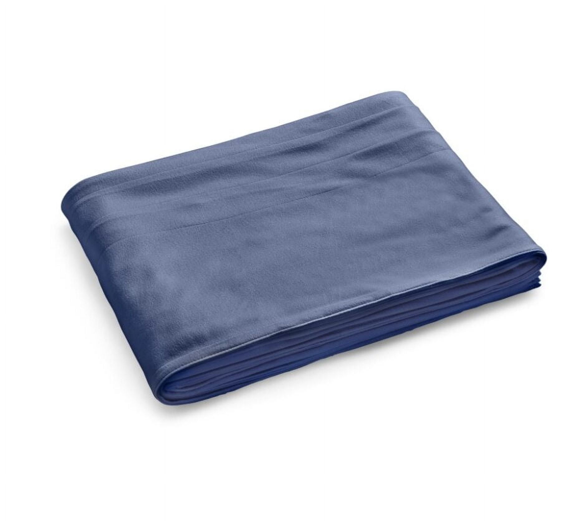 Sunbeam Royal Ultra Admiral Blue Heated Blanket 10 Heat Settings, Full