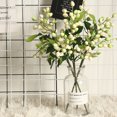 thumbnail image 4 of FloreceBien 3 piezas de hojas de olivo artificiales con frutas, ramas de olivo artificiales, plantas verdes para decoración del hogar y la oficina, 4 of 5
