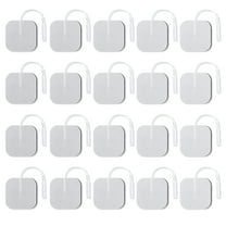 TENS Unit Electrode Pads 2x2, 20Pcs Latex Free TENS Replacement Pads for EMS Massage, Reusable Self-Adhesive Electrodes Pads