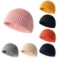 thumbnail image 3 of Cuff Beanie Knit Hat Winter Warm Cap Slouchy Skull Ski Hats Men Women Warm Plain, 3 of 3