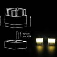 thumbnail image 5 of Yibooy Square Waterproof LED Solar Light Fence Post Pool Garden Lamp Warm White, 5 of 9