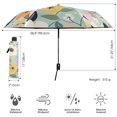 thumbnail image 3 of FORMRS Travel Umbrella Folding Auto Open Close Windproof Rain UV Protection, Floral Pattern, 3 of 8