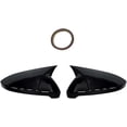 thumbnail image 2 of Applicable to Compatible for VW Golf 6 MK6 GTI GTD 2009-2013 Car Rearview Side Mirror Cover Wing Cap Exterior Door Case Trim Carbon Fiber Look(Gloss), 2 of 3