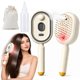 thumbnail image 1 of 3 in 1 Electric Scalp Massager, Electric Spray Air Cushion Massage Comb, Red Light Self-Cleaning Steam Hair Brush with Oil Dispenser, Anti-Tangle, Anti-Static & Detangling Air Cushion Brush (Pink-A), 1 of 7